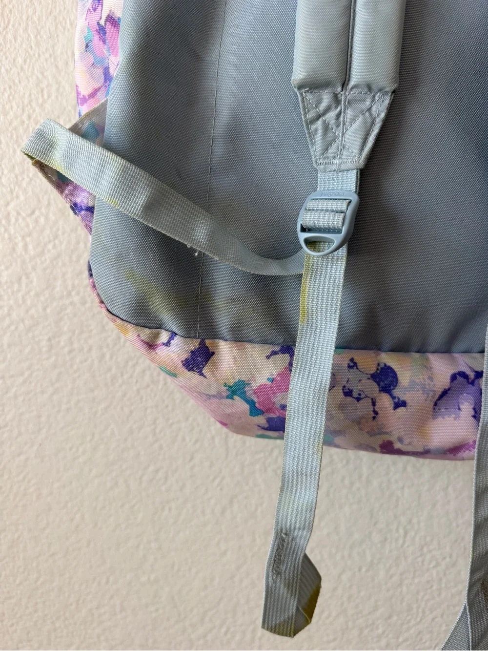 Jansport Floral Backpack Pink Purple Blue School Travel Book Bag Back to School